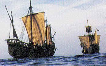 [Image 
of Pinta and Santa Maria]