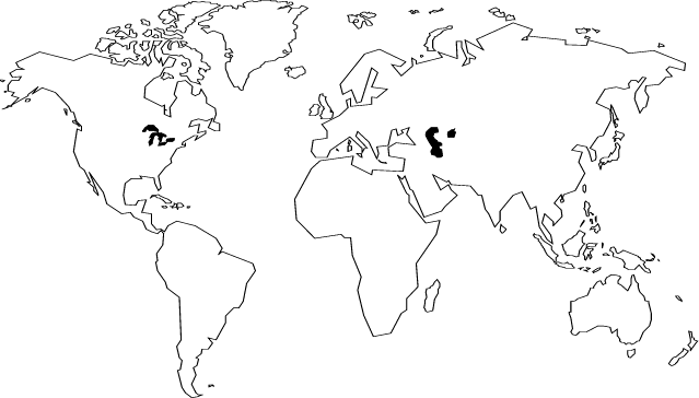 world map blank outline. map